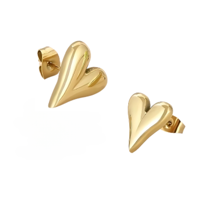 Coeur Ohrstecker Gold/Silber/Rosegold