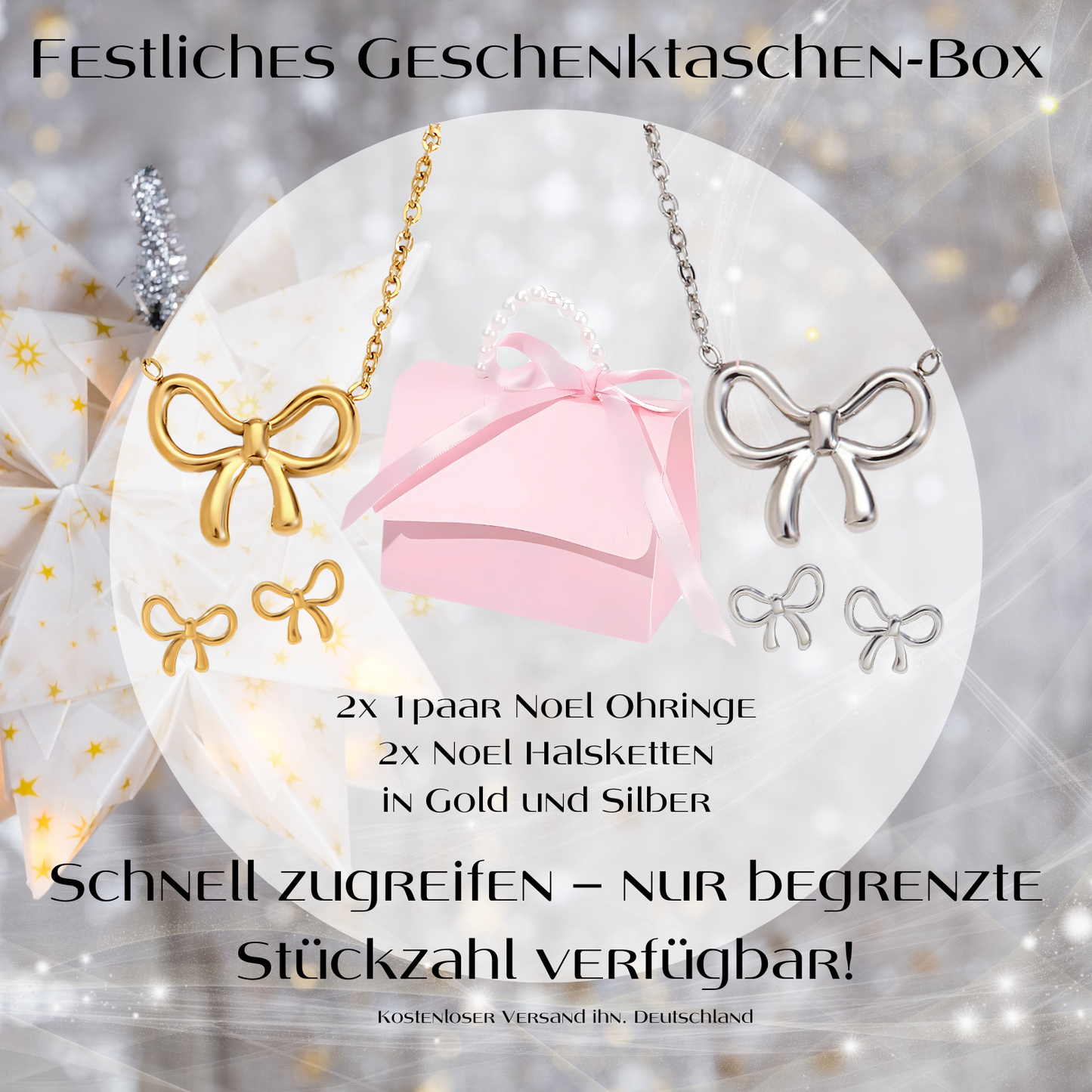 Nœud Ohrringe Gold/Slber