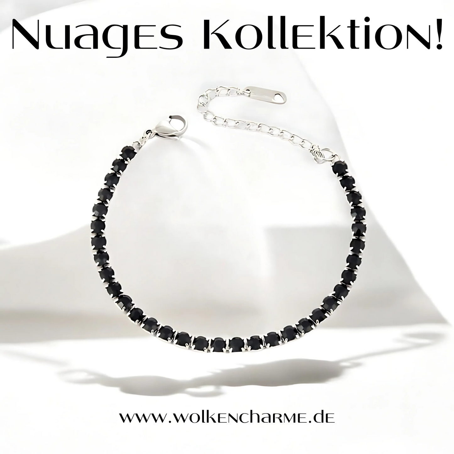 Noire Armband Silber/Schwarz