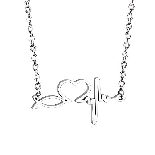 Rythme Halskette Gold/Silber