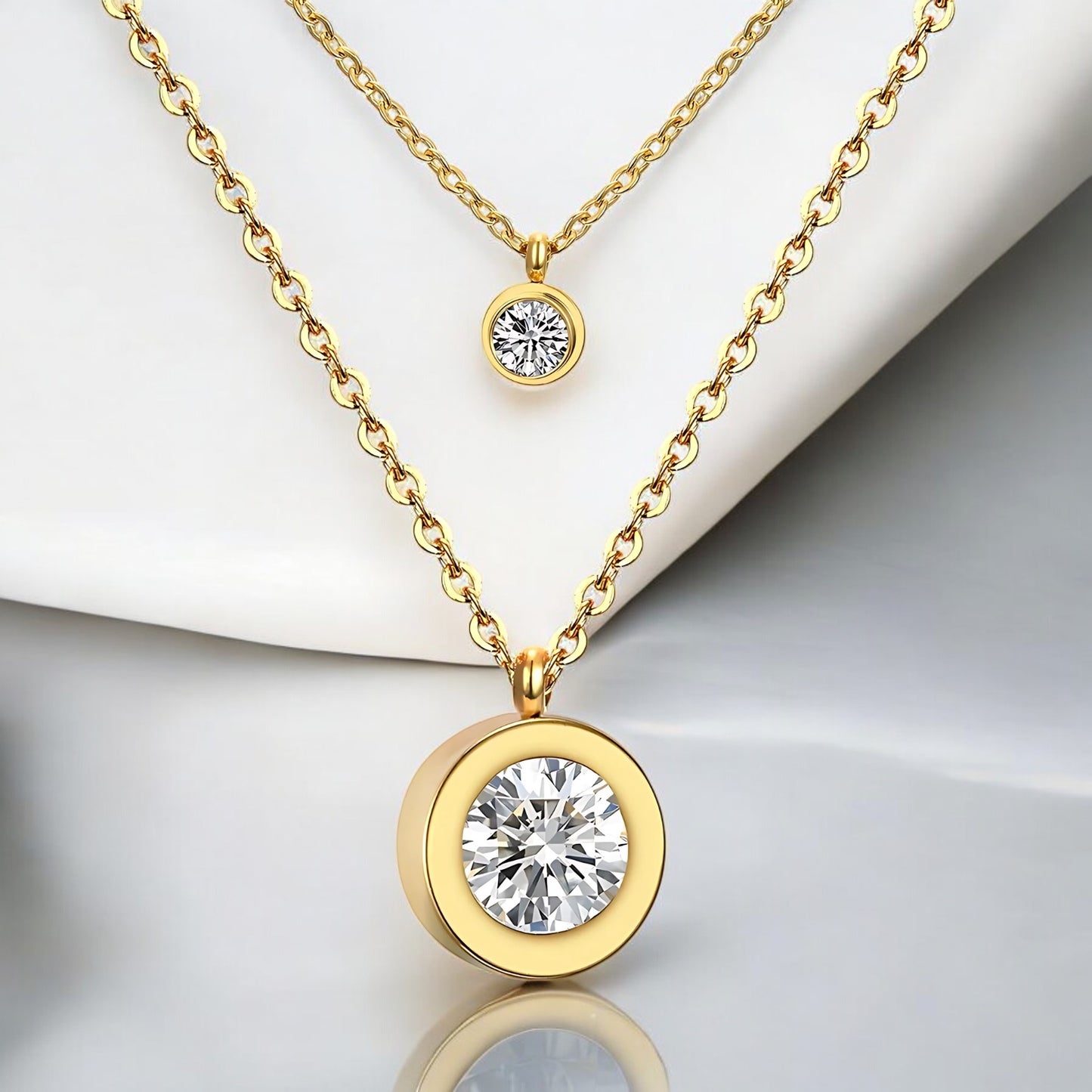 Cercle Double Necklace Gold/Silver