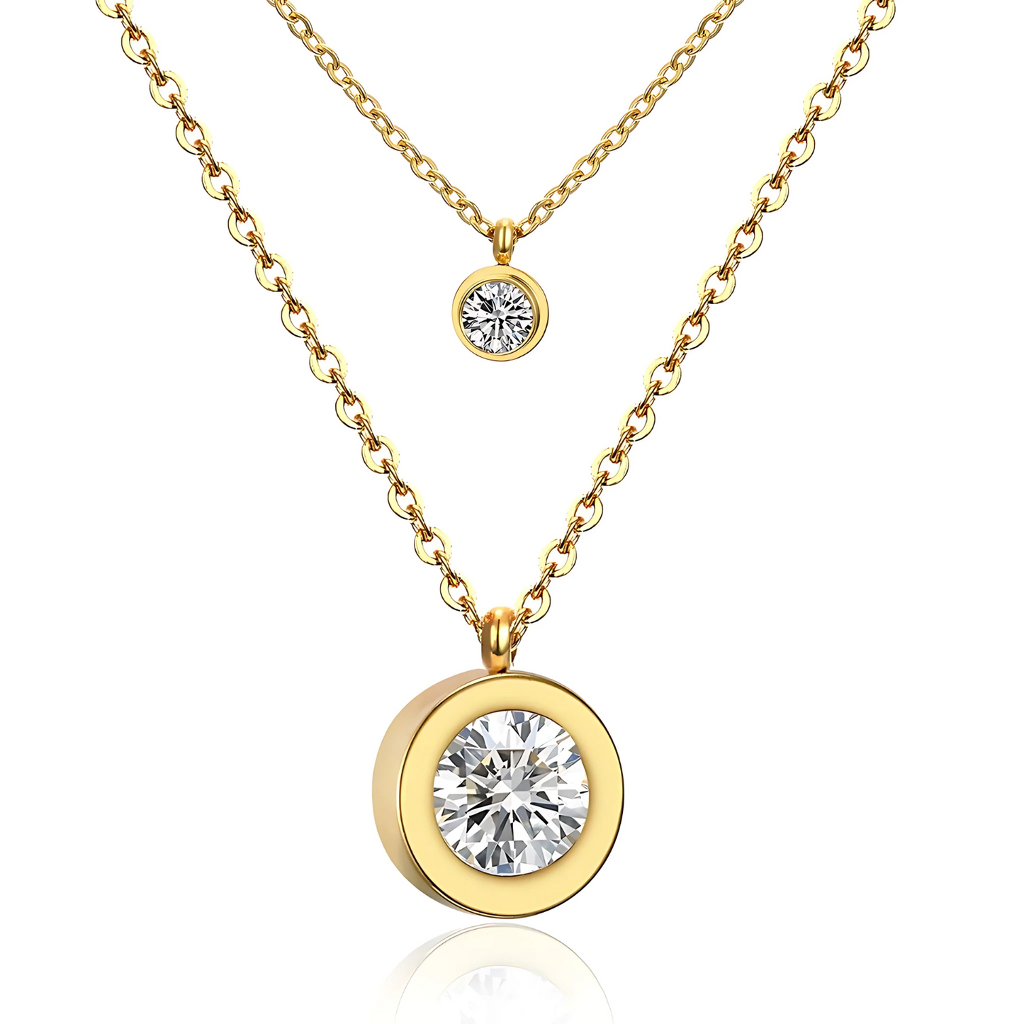 Cercle Double Necklace Gold/Silver