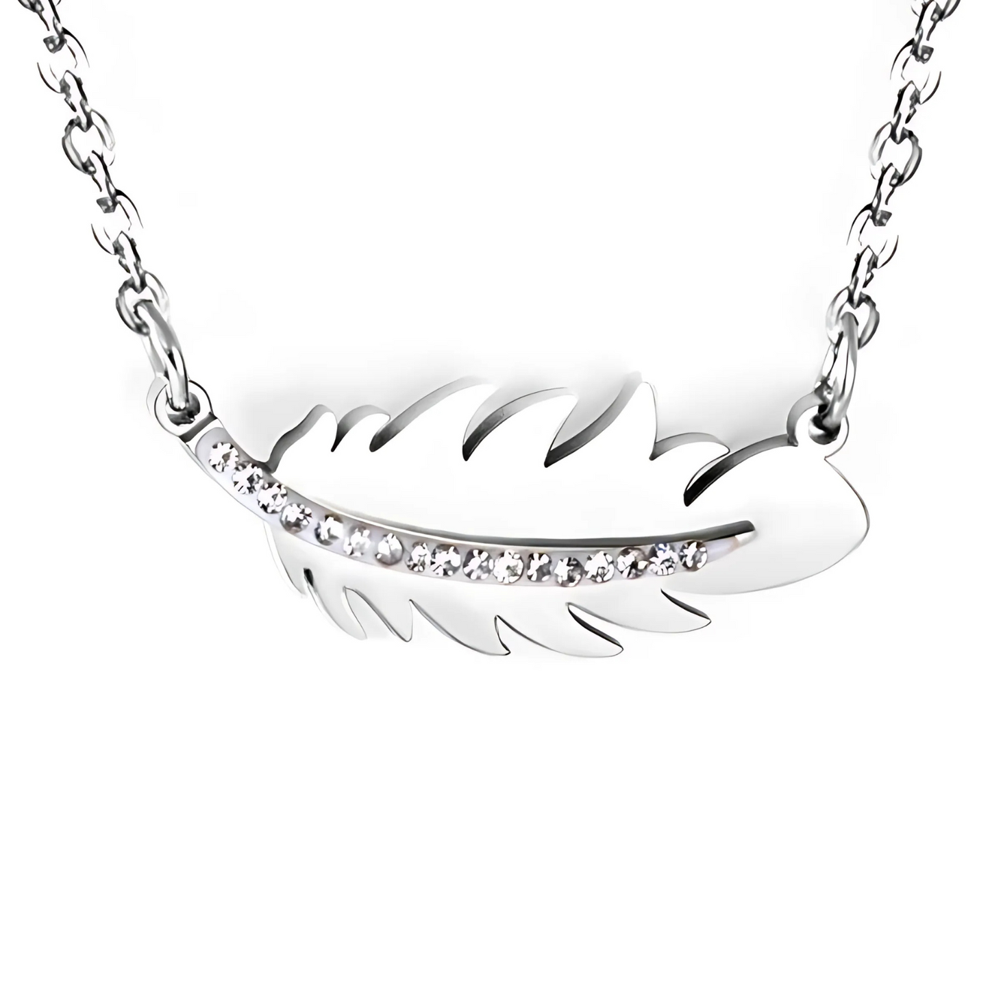 Plume Halskette Gold/Silber