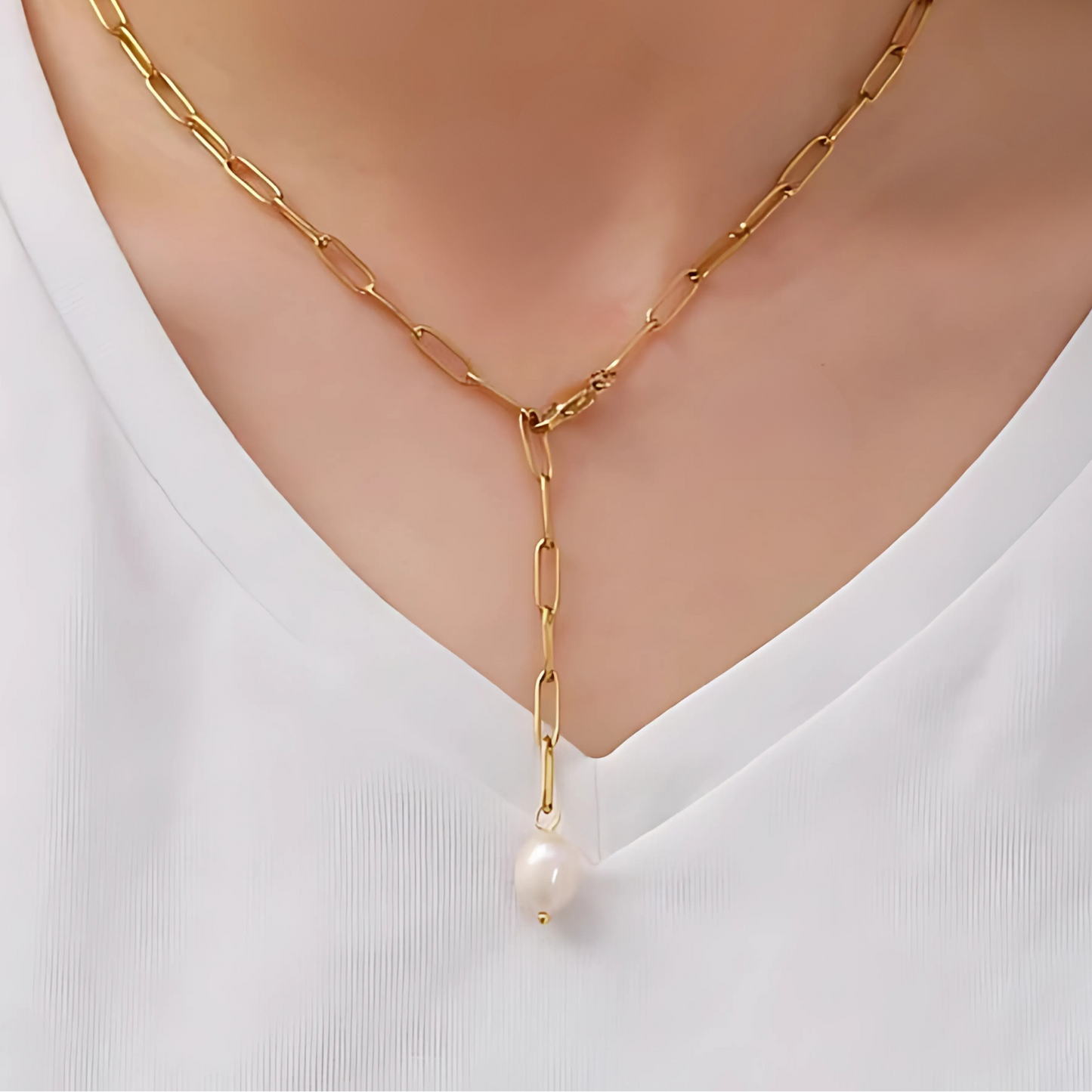 Pureté Perlenhalskette Gold