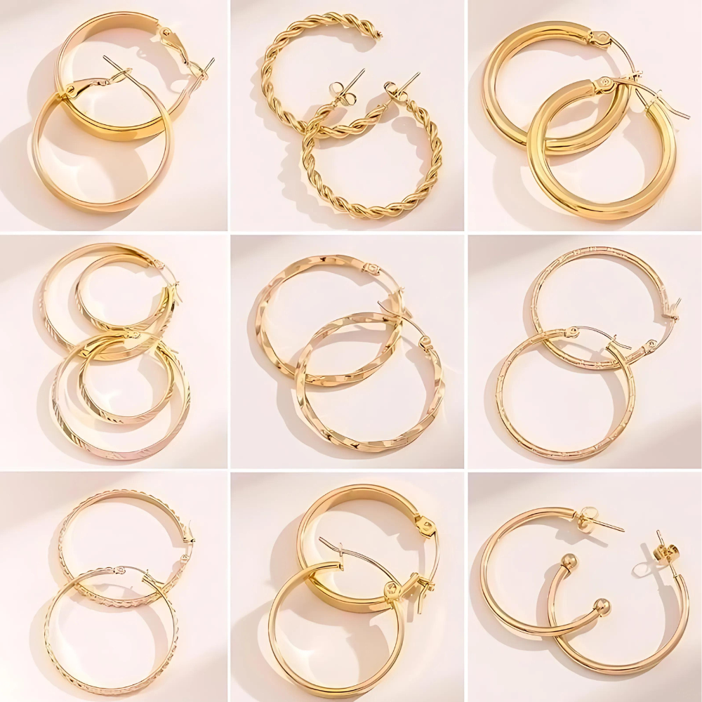 Tourbillon Ohrringe Gold