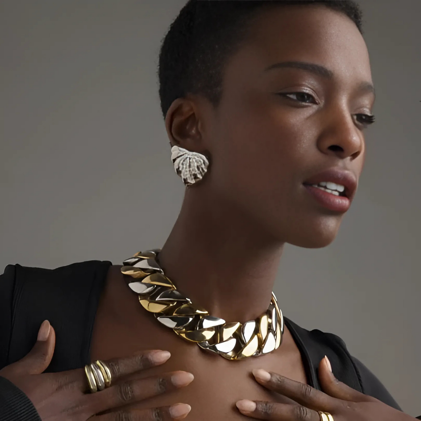 Rom Ohrringe Gold/Silber