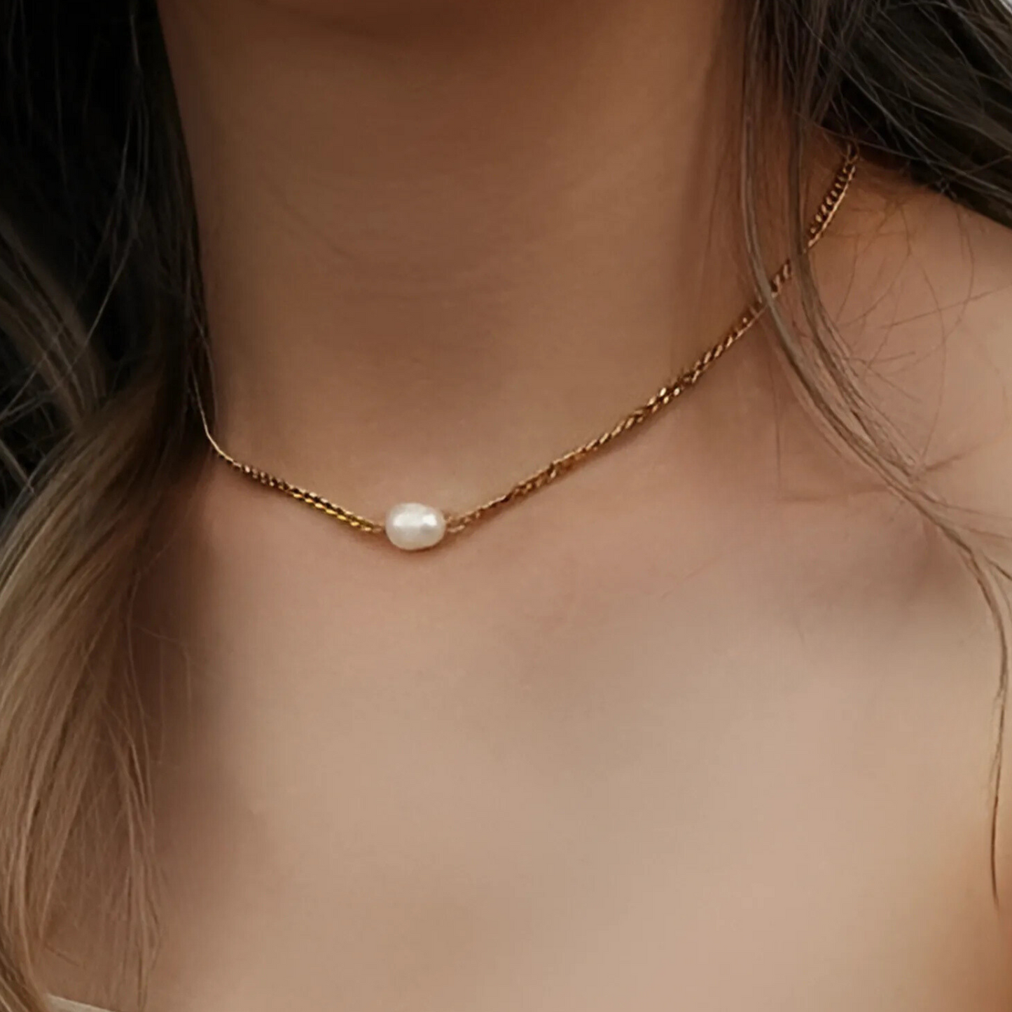 Briller Perlenhalskette