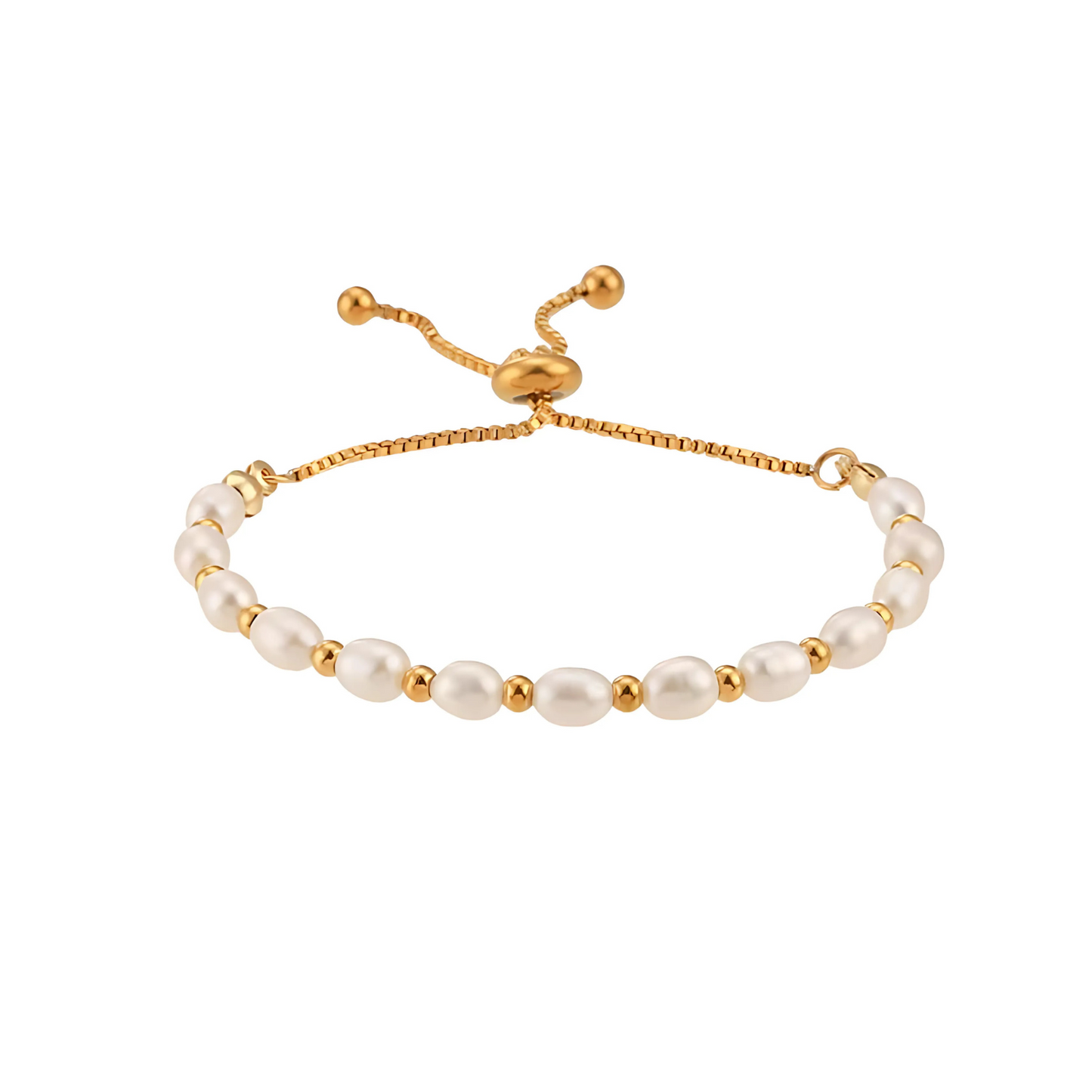 Boucle Perlenarmband Gold
