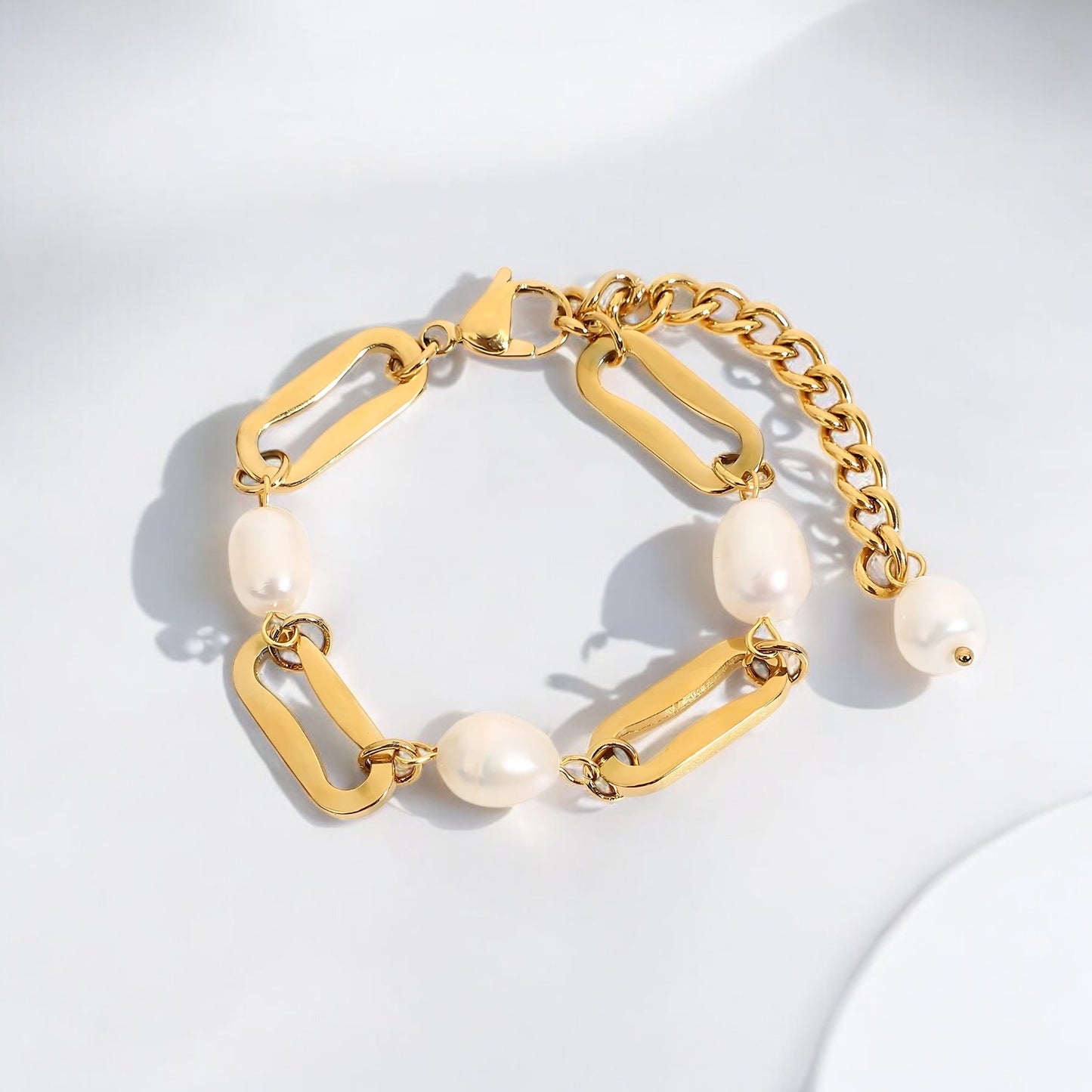Cloture Perlemarmband Gold
