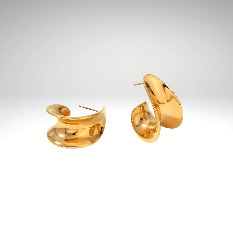 Coquille Ohrring Gold
