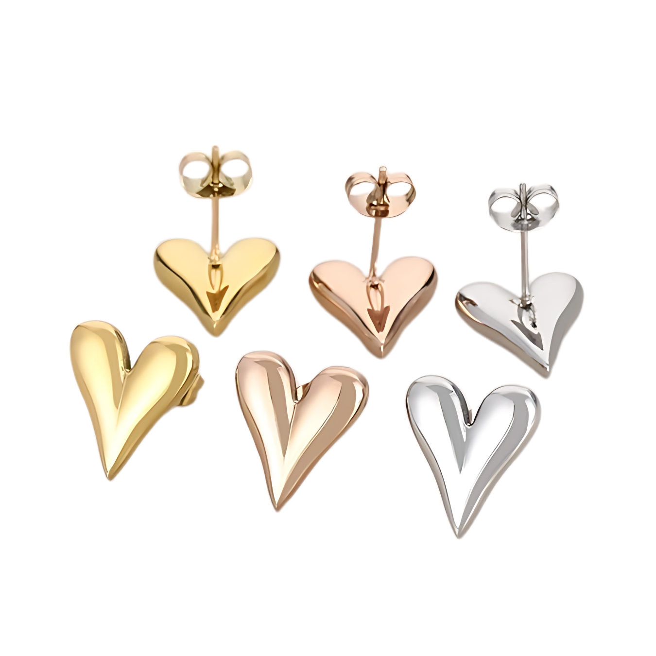 Coeur earrings gold/silver/rose gold