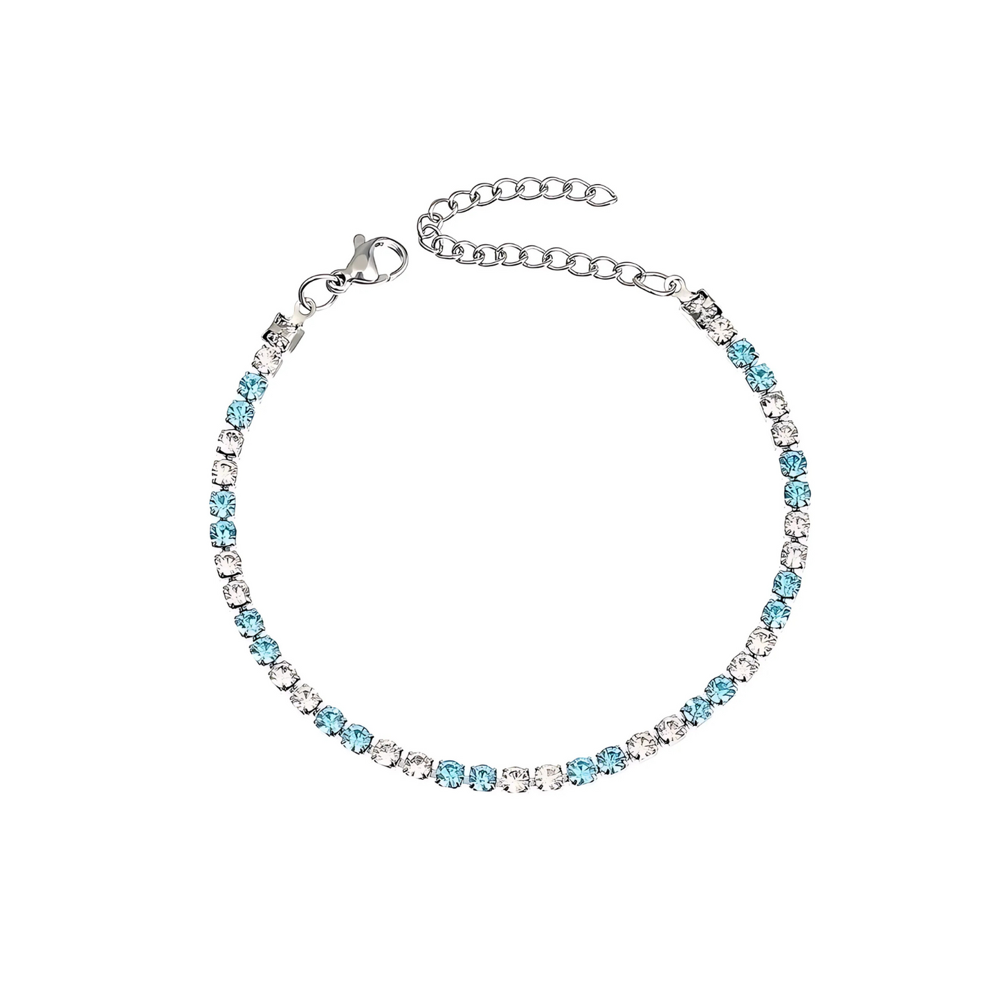Lobéclat Armband Silber/Blau