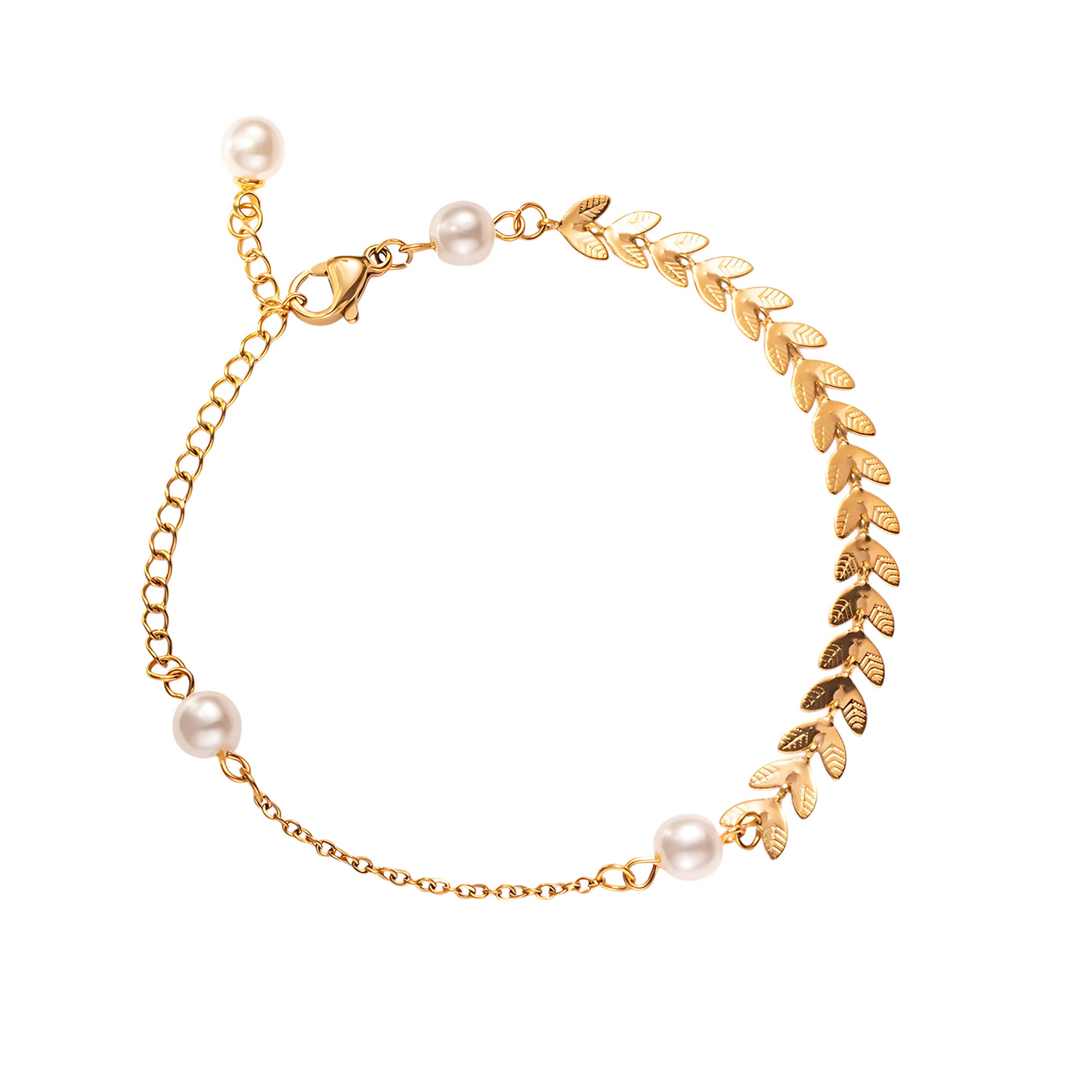 Athena Perlenarmband Gold