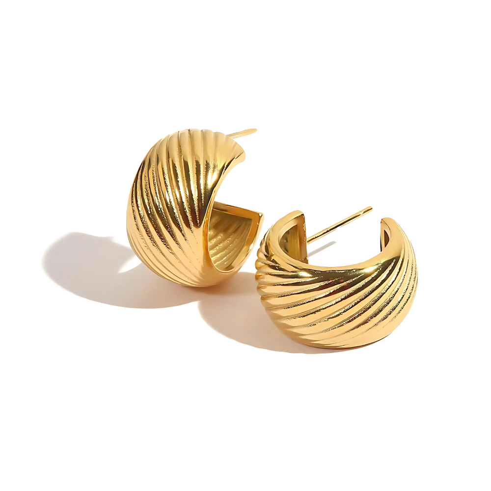 Ceuvre Earrings Gold