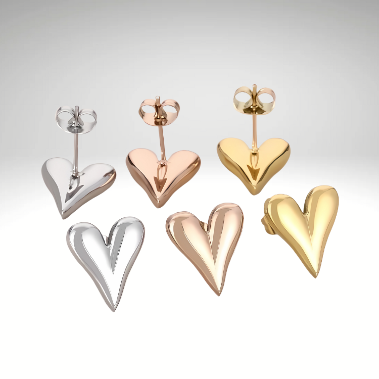 Coeur earrings gold/silver/rose gold