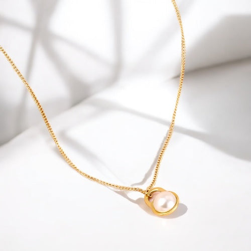 Bouton Halskette Gold