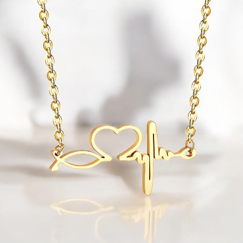 Rythme Halskette Gold/Silber