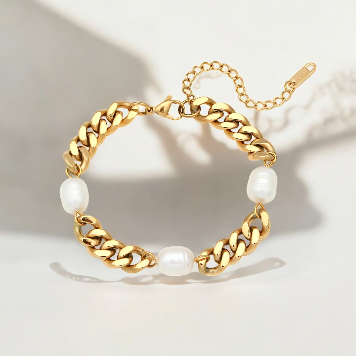Lyon Perlenarmband Gold