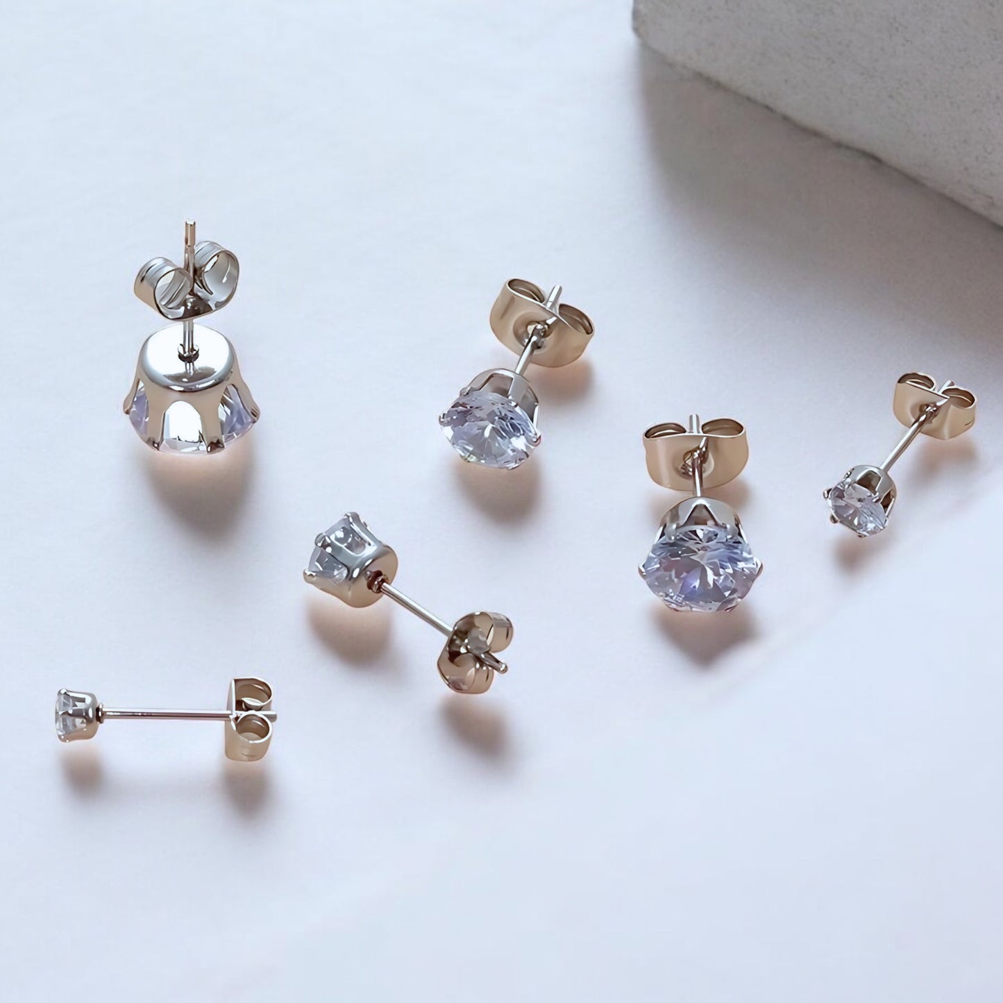 Cristallin Ohrstecker Gold/Silber