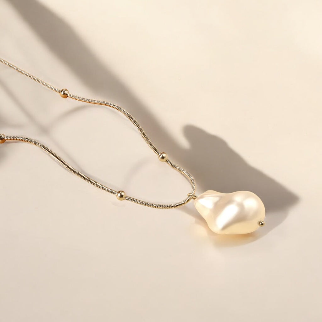 Glamour Perlenhalskette Gold