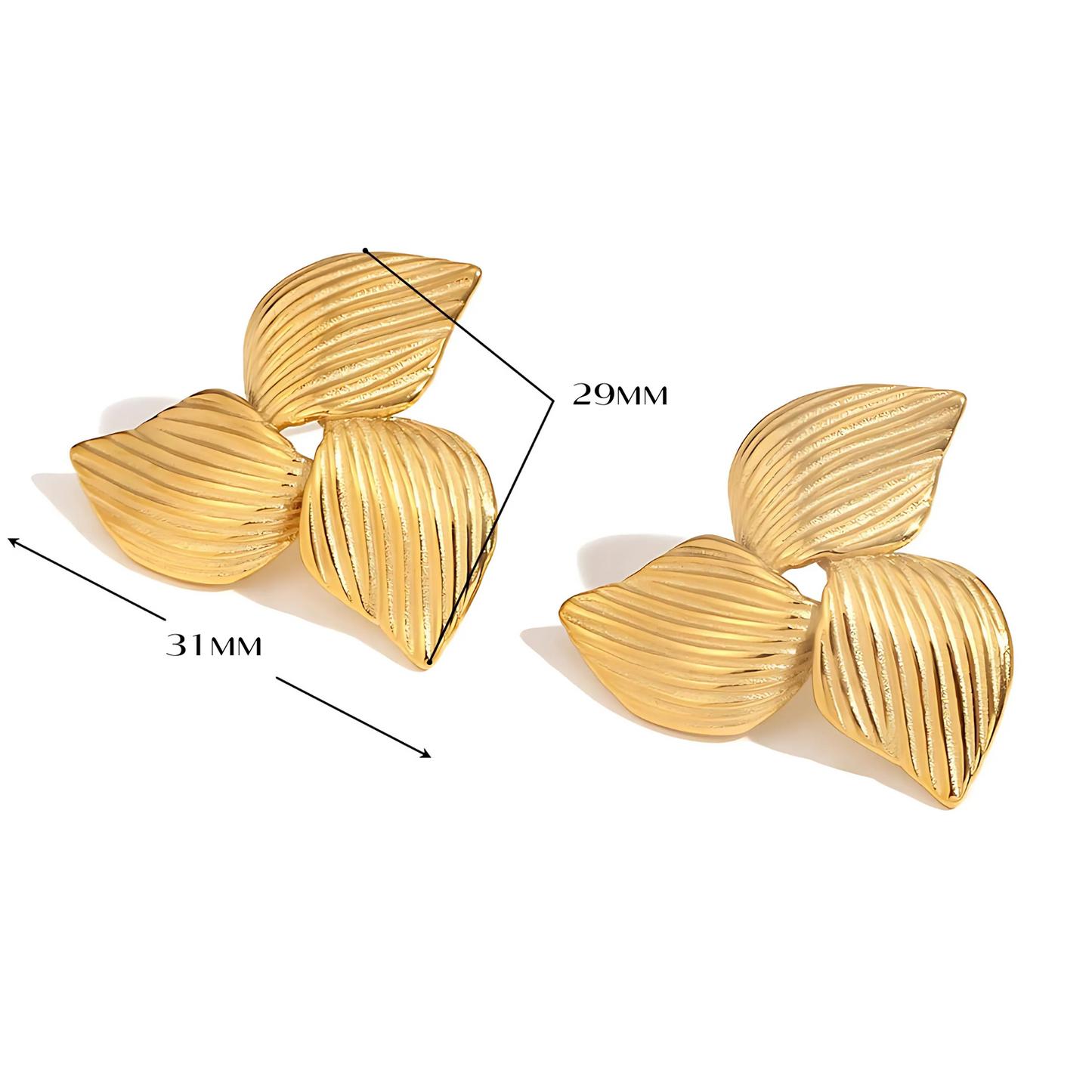Fleur Ohrringer Gold/Silber
