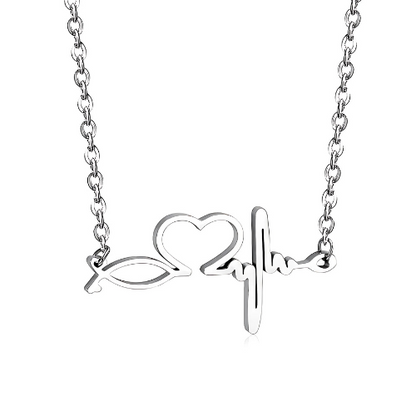Rythme Halskette Gold/Silber