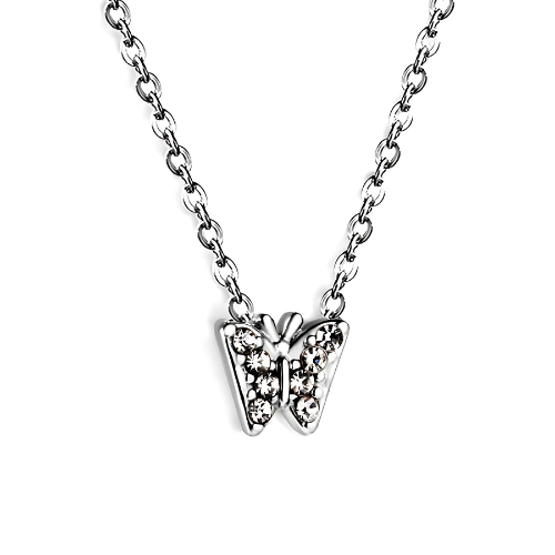 Papillon Halskette Gold/Silber