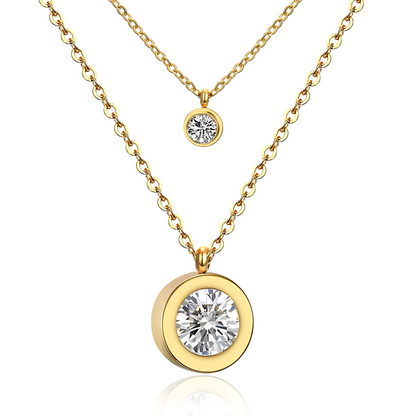 Cercle Double Necklace Gold/Silver