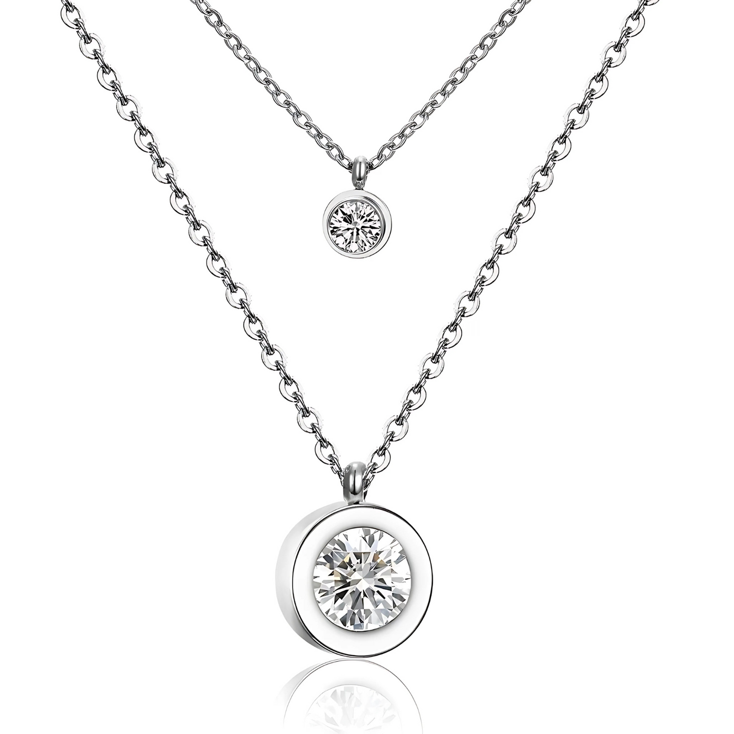 Cercle Double Necklace Gold/Silver