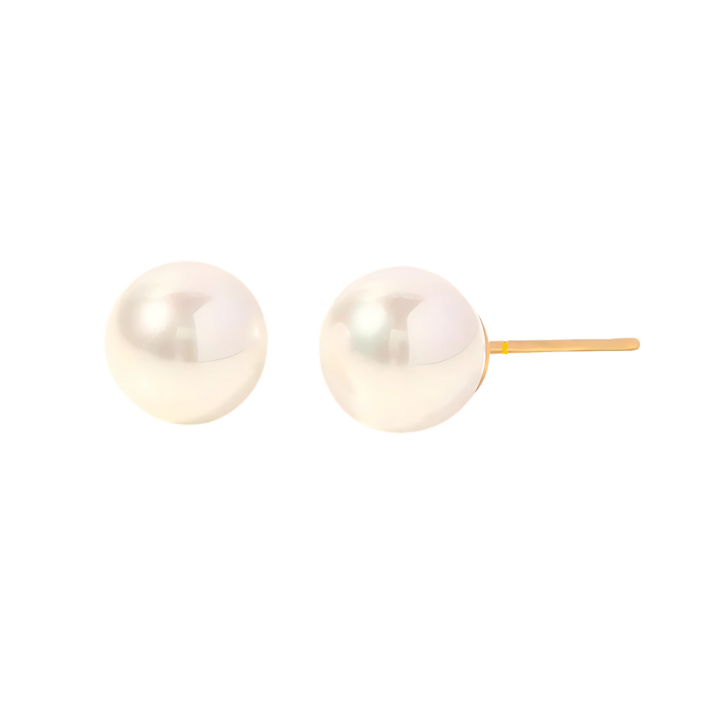 Point Ohrstecker Gold/Silber