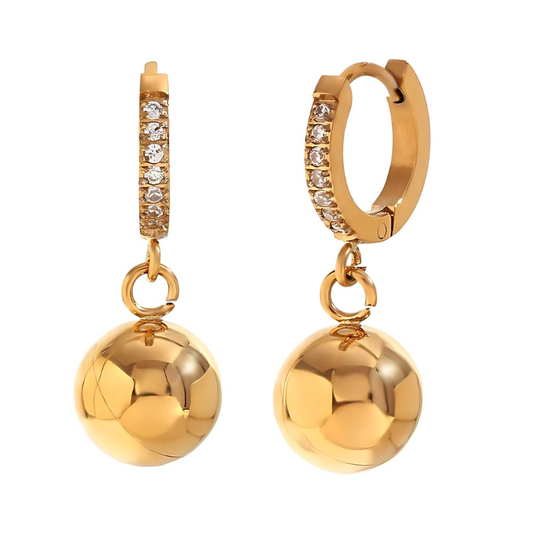 Balloon Earrings Gold