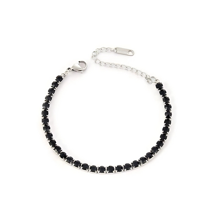 Noire Armband Silber/Schwarz