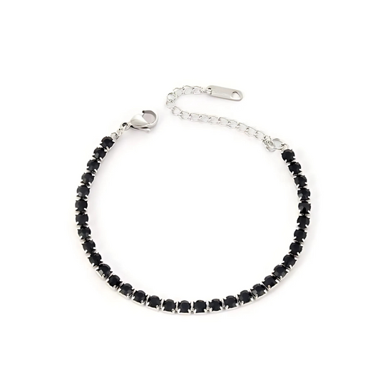 Noire Armband Silber/Schwarz