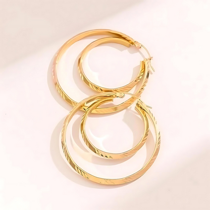 Bague Double Ohrringe Gold