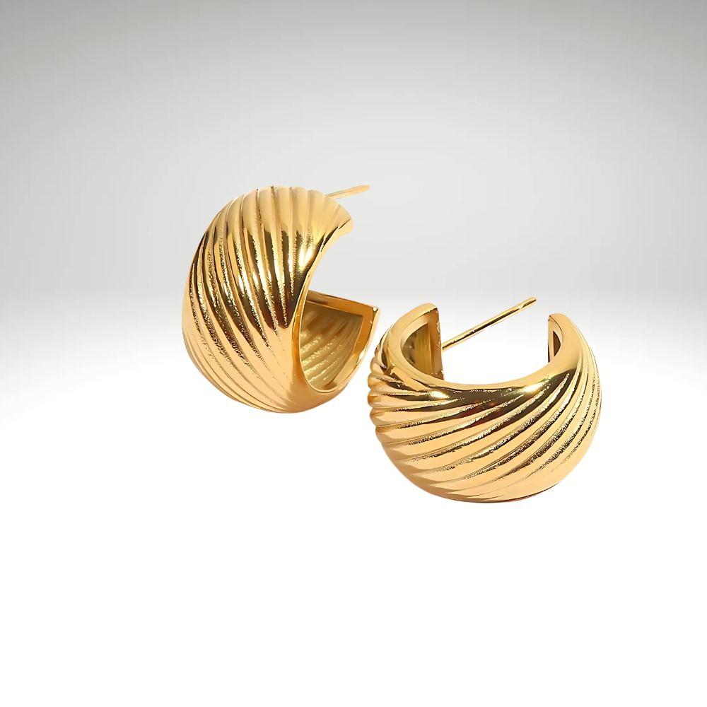 Ceuvre Earrings Gold