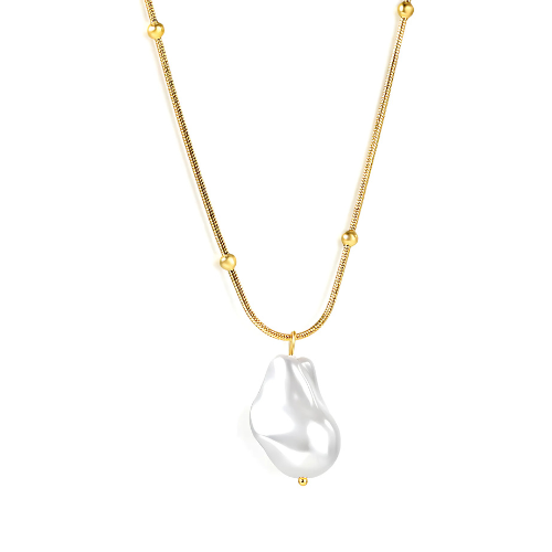 Glamour Perlenhalskette Gold