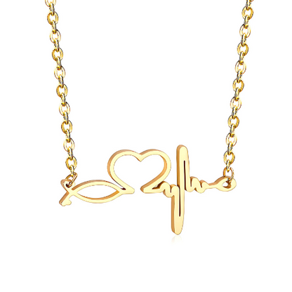 Rythme Halskette Gold/Silber