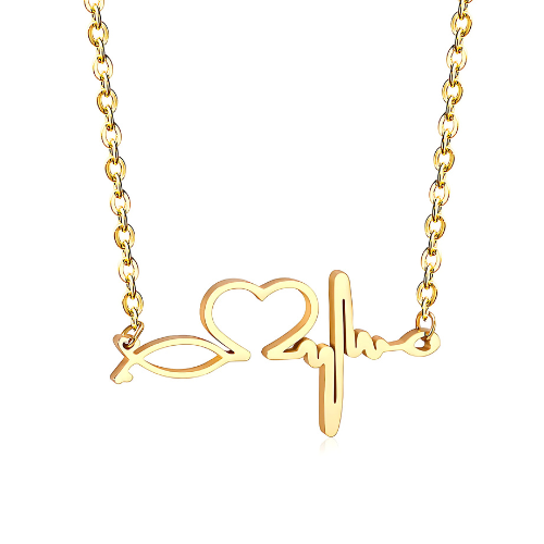 Rythme Halskette Gold/Silber