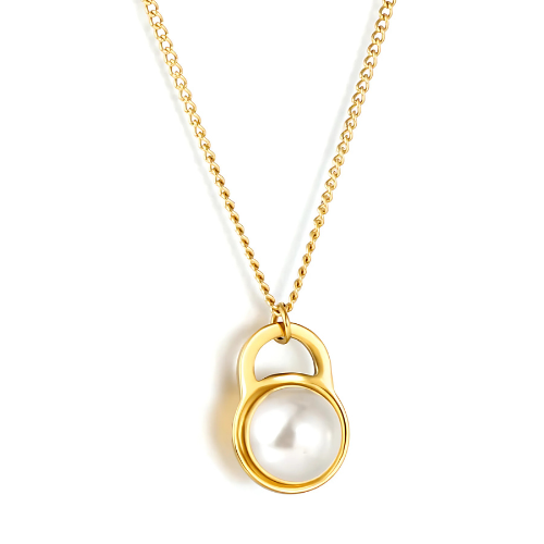 Bouton Halskette Gold
