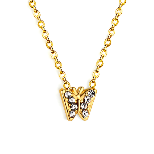 Papillon Halskette Gold/Silber
