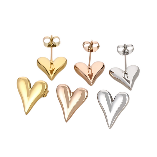 Coeur earrings gold/silver/rose gold
