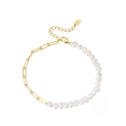 Matelot Perlenarmband Gold/Silber