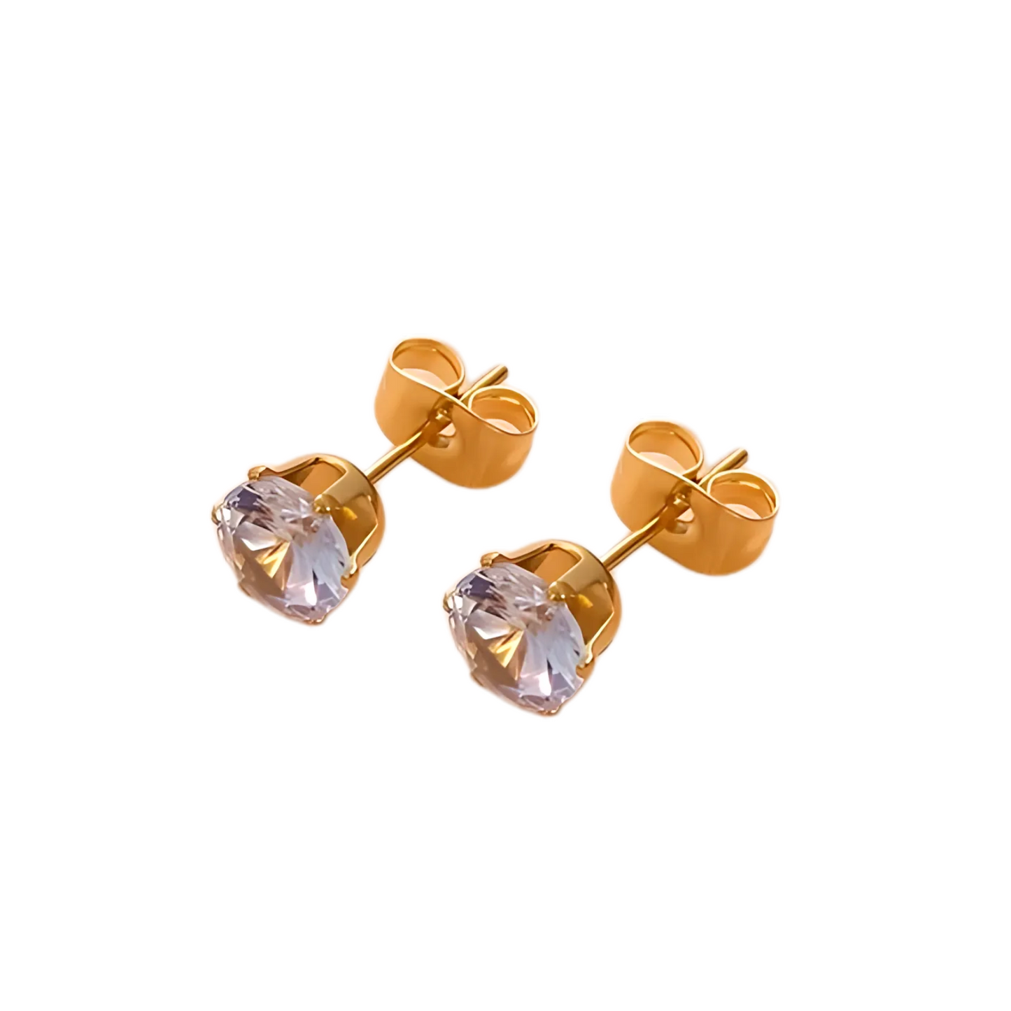 Cristallin Ohrstecker Gold/Silber