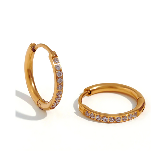 Noble Hoop Ohringe Gold