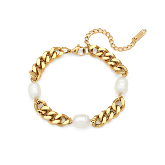 Lyon Perlenarmband Gold