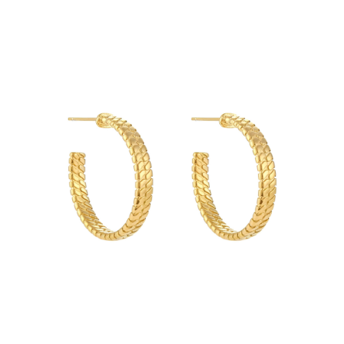 Serpent Earrings Gold