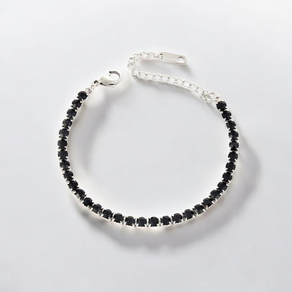 Noire Armband Silber/Schwarz