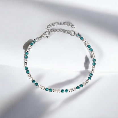 Etoile Armband Silber/Grün
